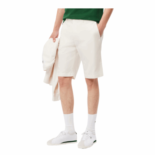 LACOSTE bermuda chino blanc