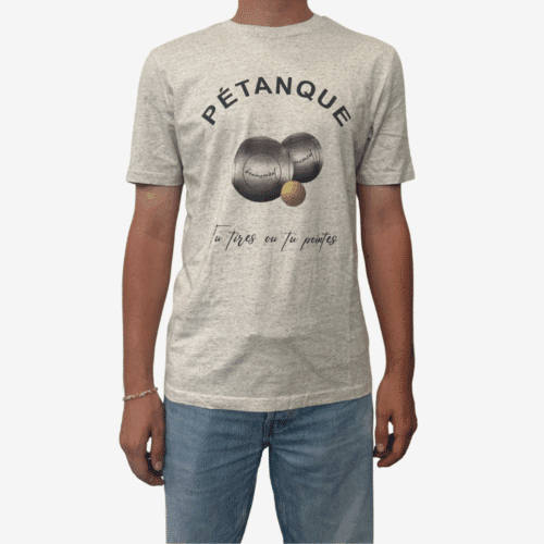 BONMOMENT T-shirt Pétanque beige coton bio