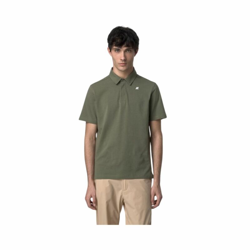 polo k-way vert lychen vincelle en coton chez sport aventure à Orange