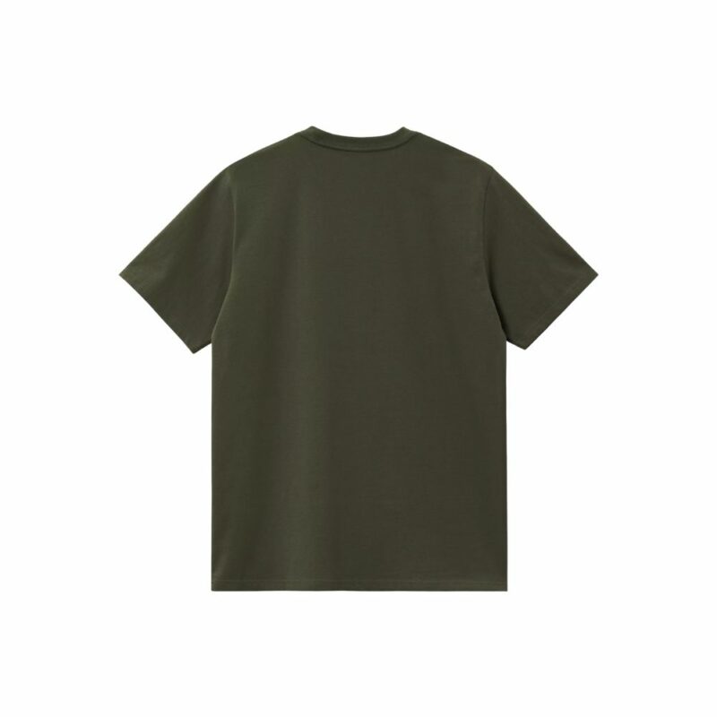 t-shirt vert olive carhartt chase en coton