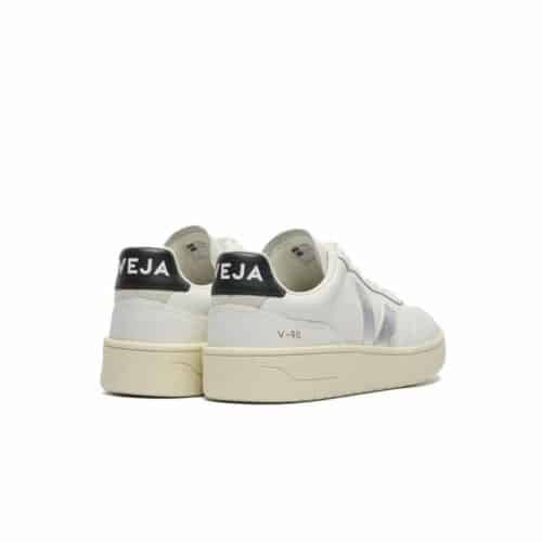 VEJA V-90 leather silver femme