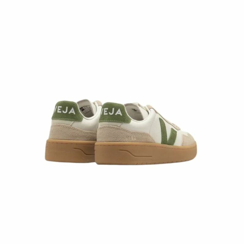 v-90 veja basket en cuir pour homme vert kiwi