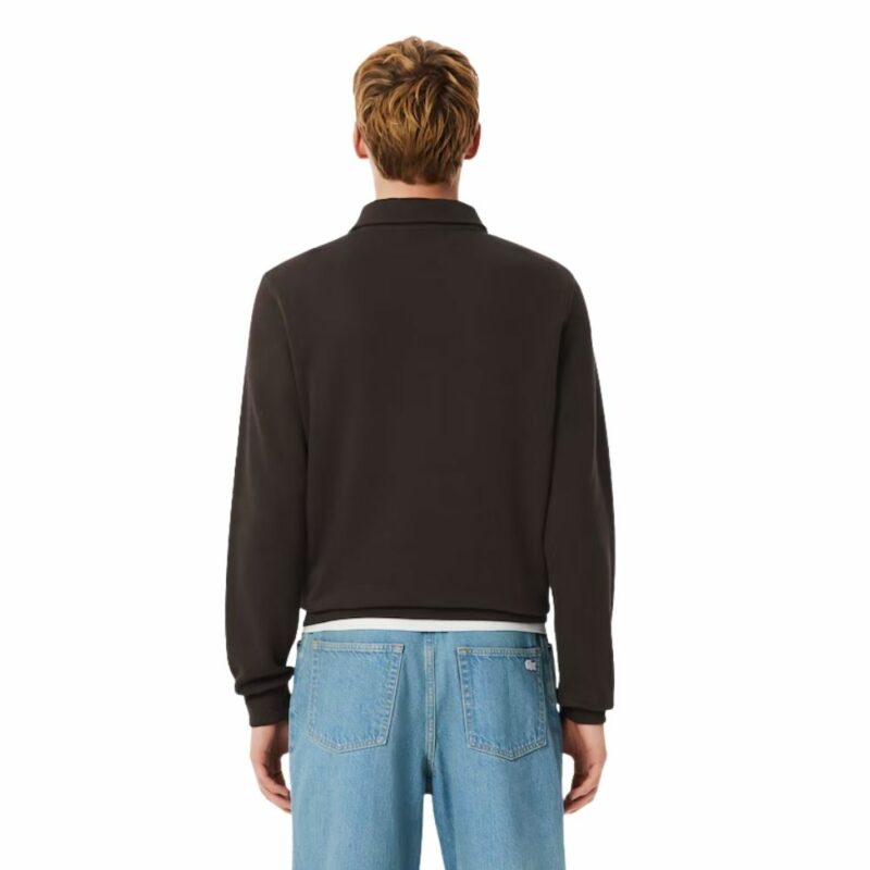 sweat lacoste polo marron