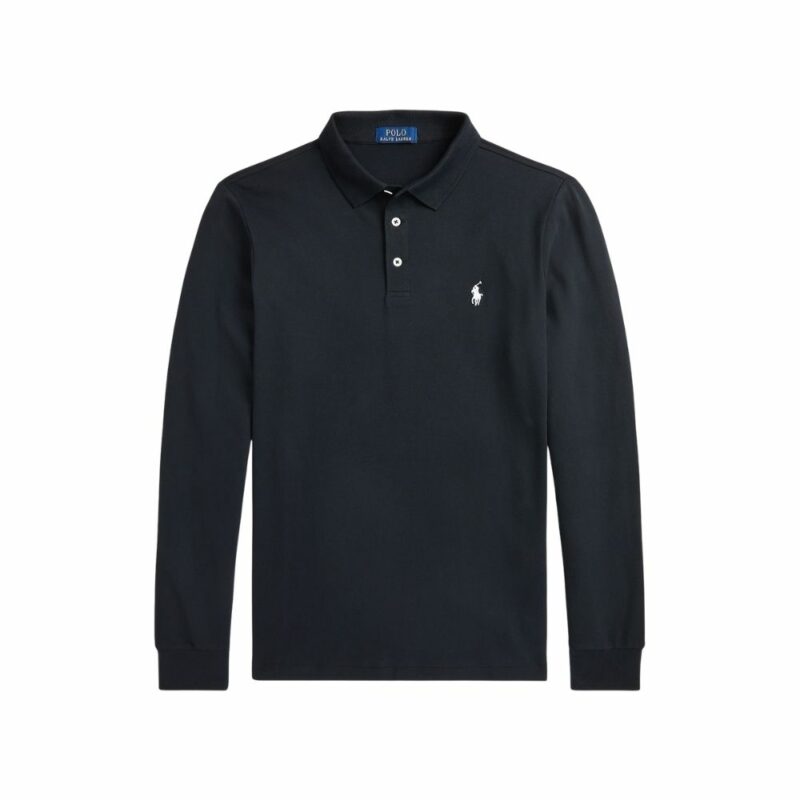 polo manches longues black ralph lauren coupe custom fit chez sport aventure à Orange