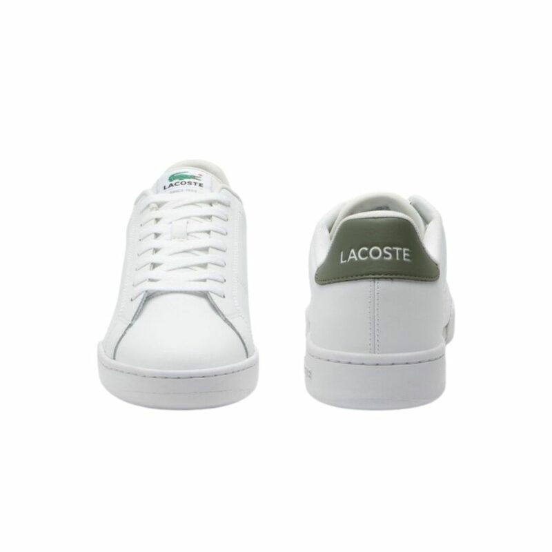 lacoste carnaby cup blanc kaki pour homme