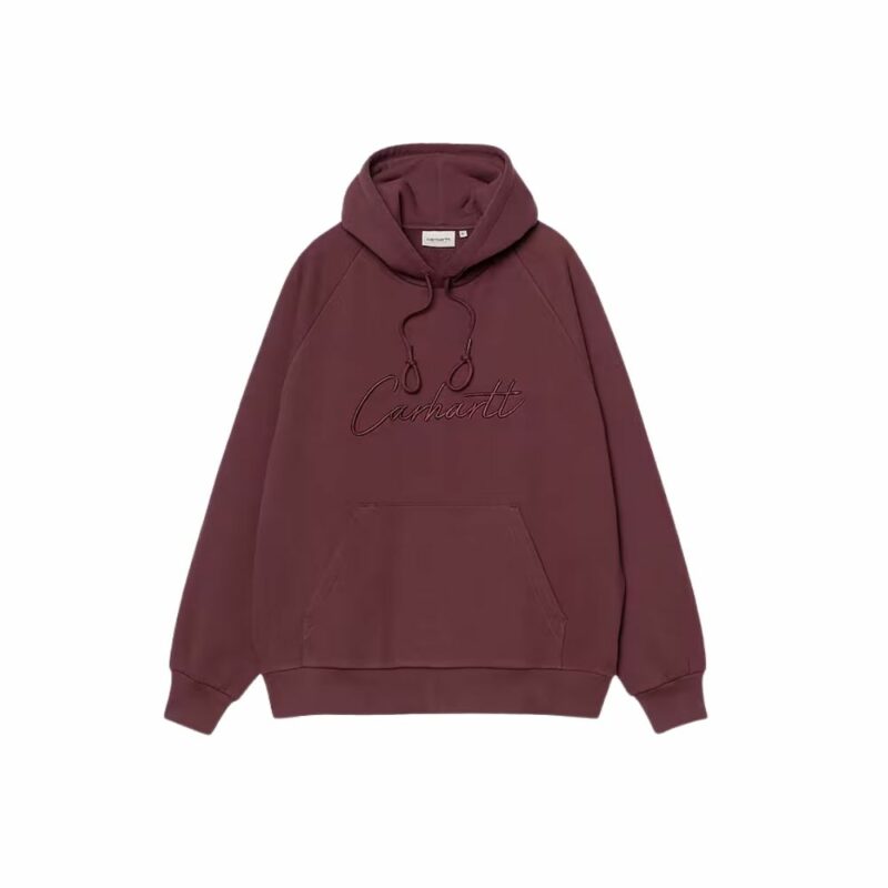 hooded ray sweat capuche carhartt wip bordeaux