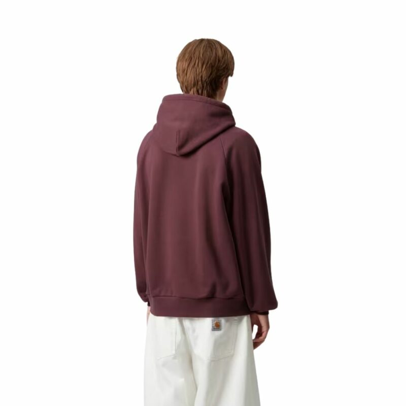 sweatshirt carhartt wip ray bordeaux signature homme femme