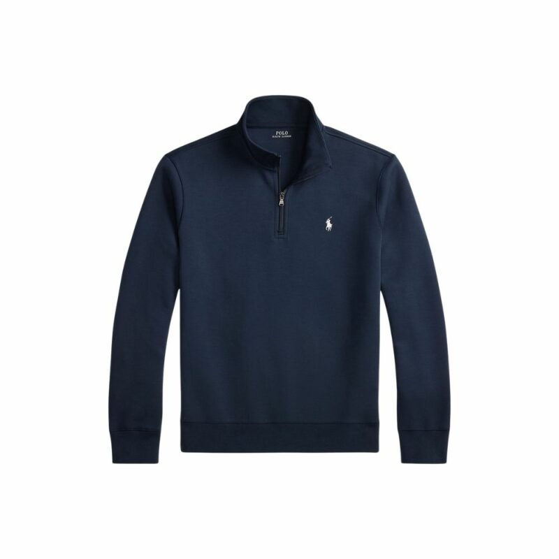 sweatshirt ralph lauren zippé marine