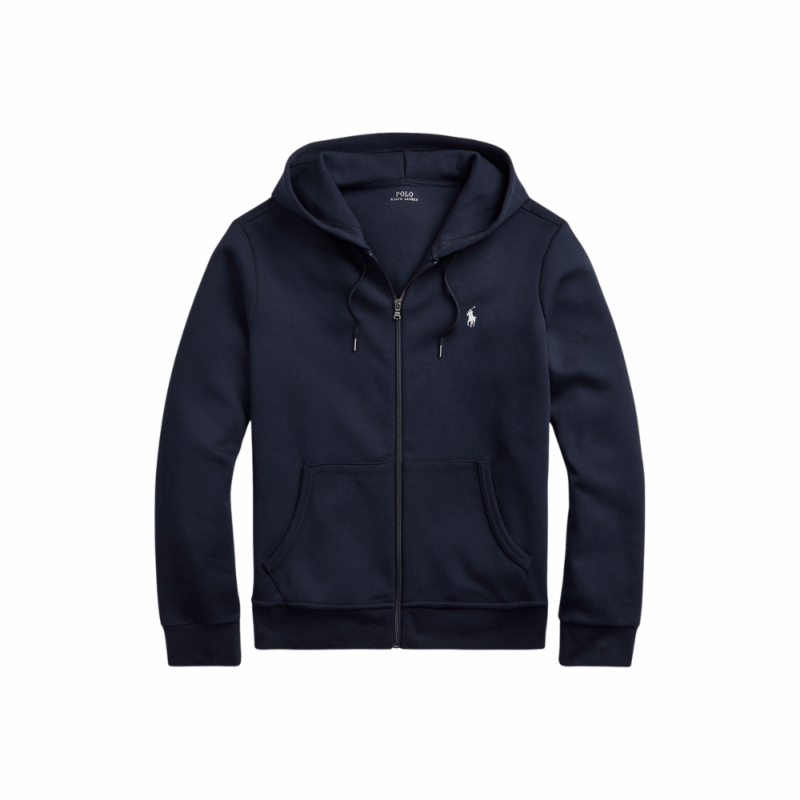 ralph lauren sweatshirt zippé à capuche marine