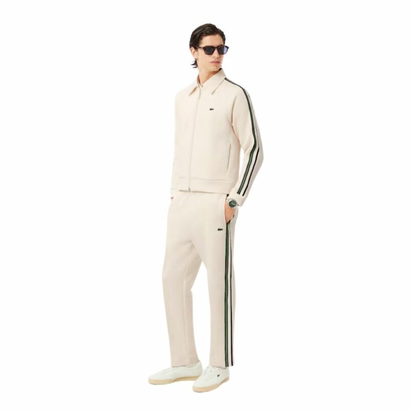 lacoste pantalon de survetement homme écru