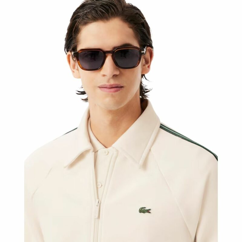 lacoste sweat zippé homme blanc