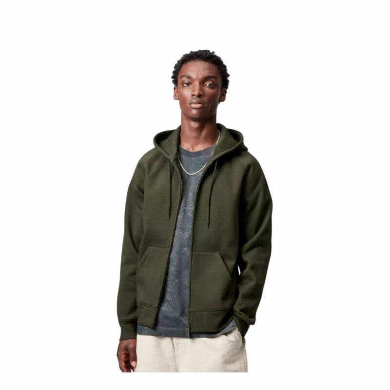 sweat à capuche carhartt wip olive veste zippée hooded chase chez sport aventure à Orange
