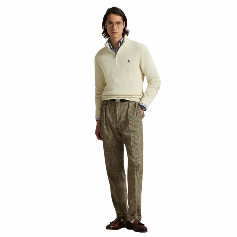 ralph lauren pull blanc creme