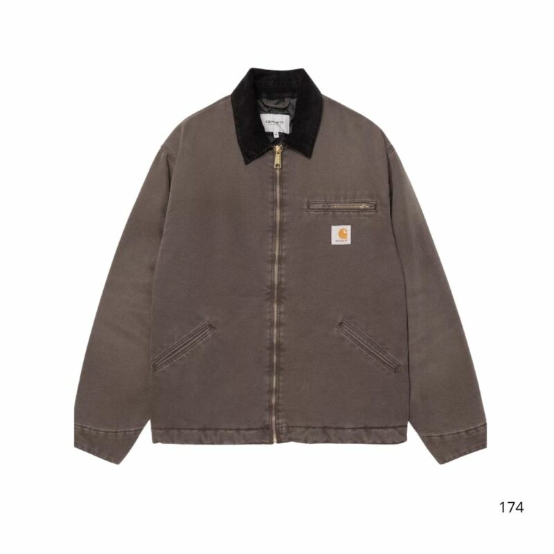 veste en jeans doublée polaire carhartt wip detroit tobacco chez sport aventure à Orange