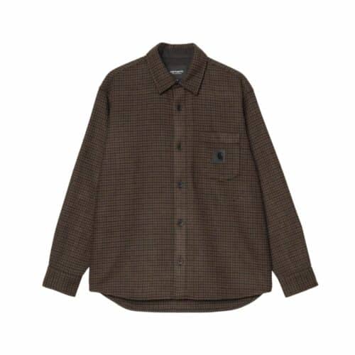 CARHARTT WIP Chemise Lowis brown vitola
