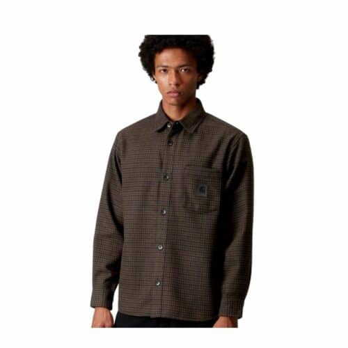 CARHARTT WIP Chemise Lowis brown vitola