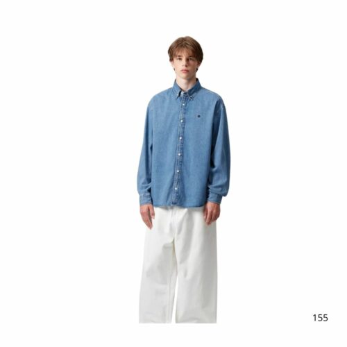 CARHARTT WIP chemise en jeans Lucas blue