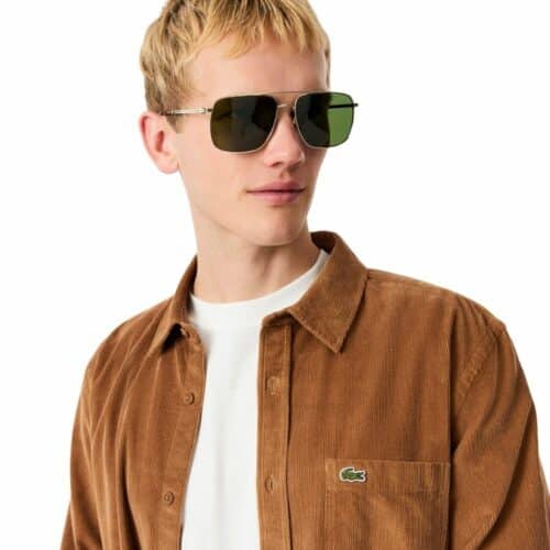 LACOSTE chemise velours camel