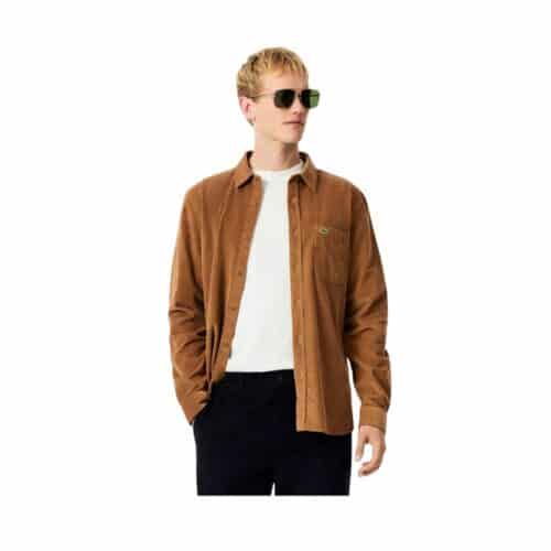 LACOSTE chemise velours camel
