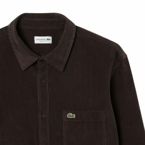 LACOSTE chemise velours marron
