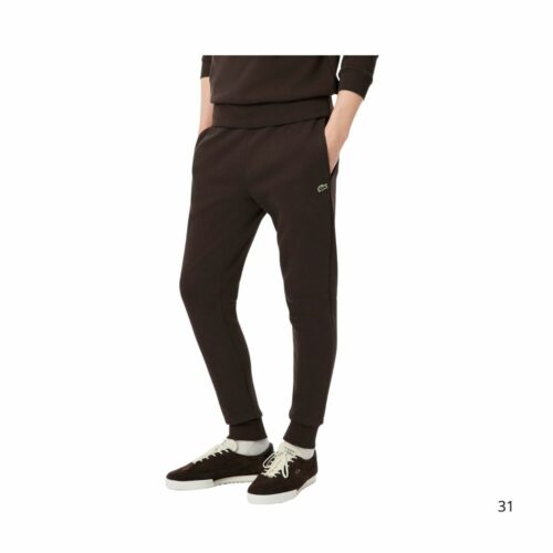 LACOSTE Pantalon coton bio marron