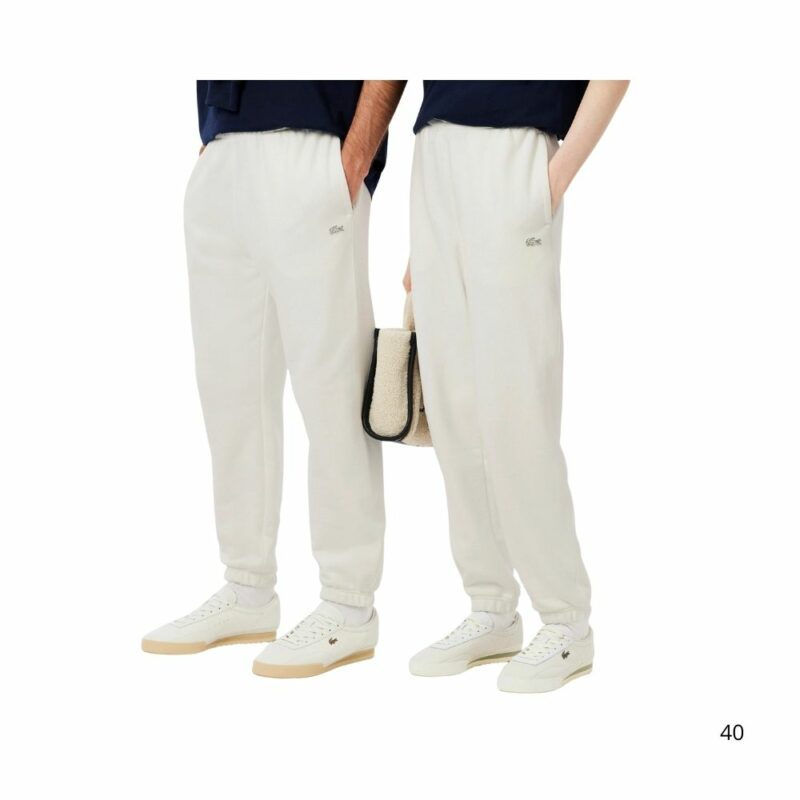 pantalon de jogging Lacoste blanc en molleton chez Sport Aventure à Orange