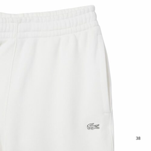 LACOSTE Pantalon de survêtement molleton blanc
