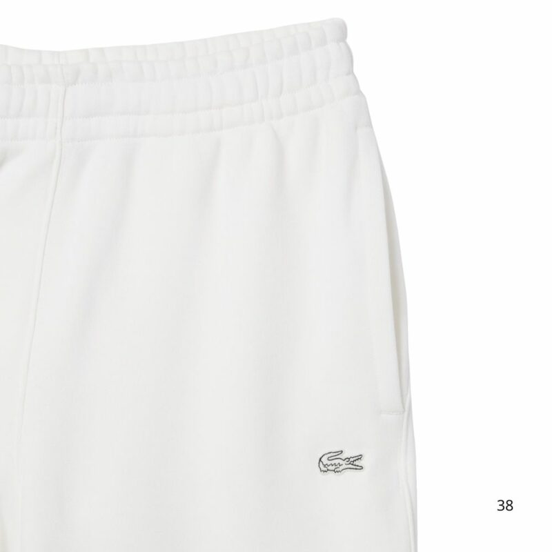 pantalon Lacoste de survetement en molleton blanc