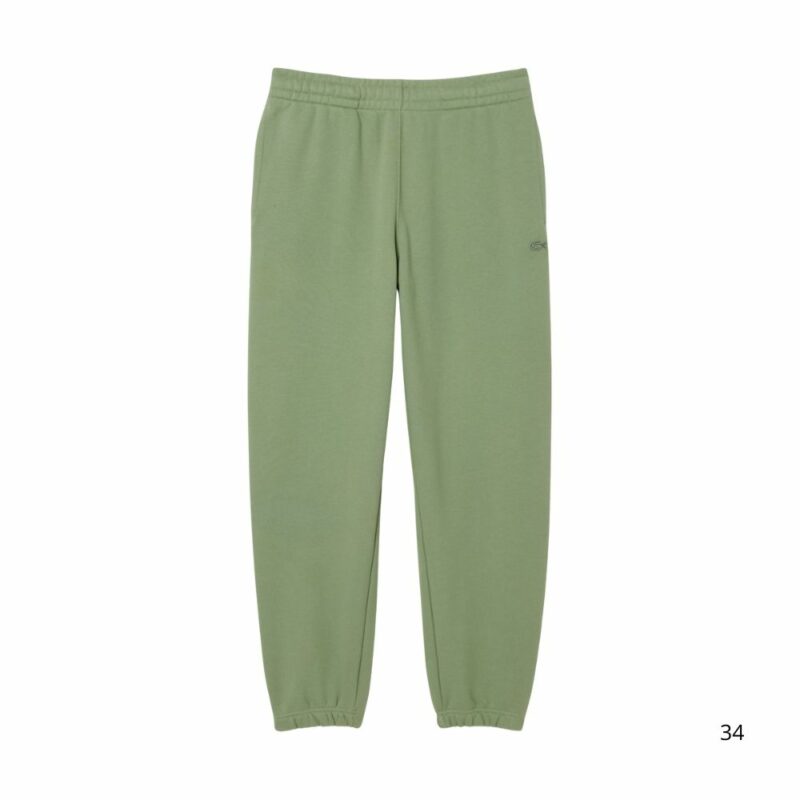 lacoste pantalon de survetement vert thym