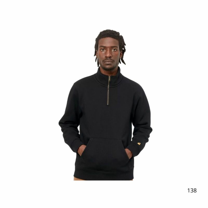 sweat chase neck demi-zip carhartt black chez sport aventure à Orange