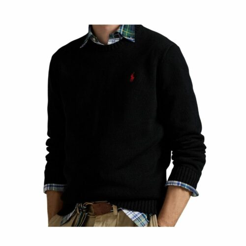 RALPH LAUREN Pull col rond black