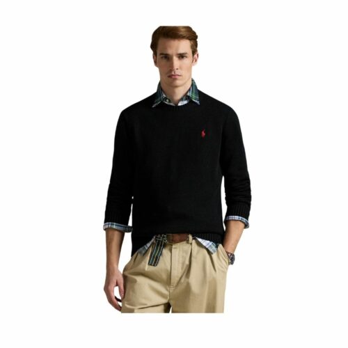 RALPH LAUREN Pull col rond black