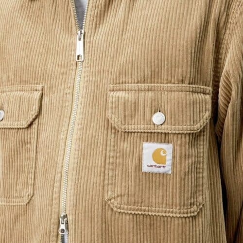 CARHARTT WIP Surchemise Reynold velours leather