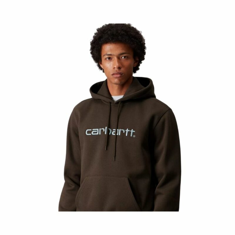 carhartt wip sweatshirt à capuche marron