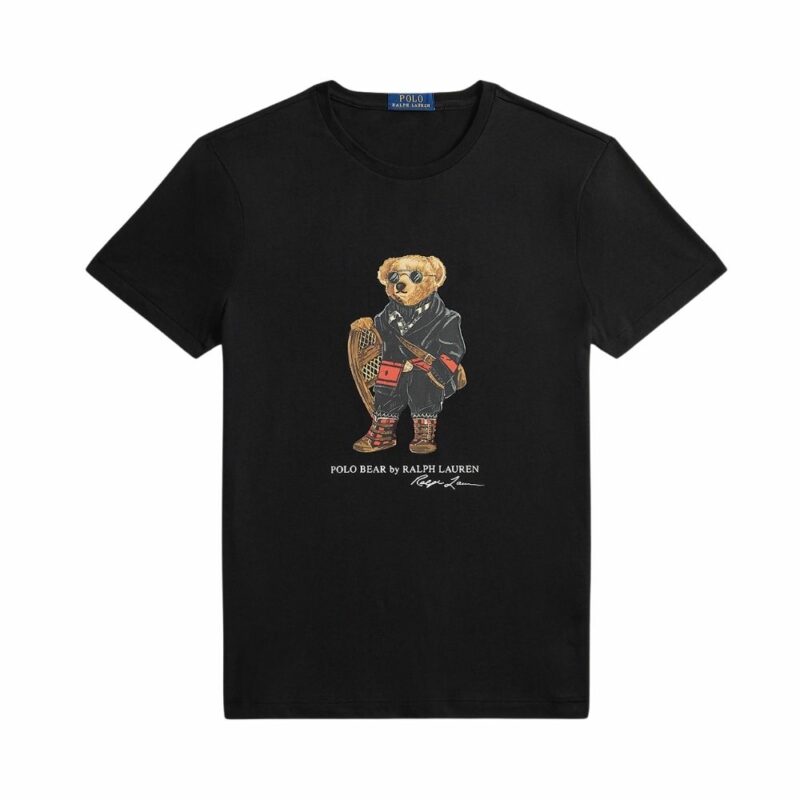 t-shirt teddy bear noir ralph lauren