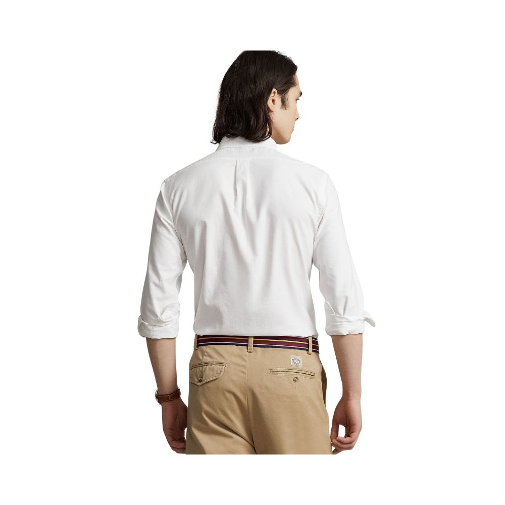 chemise Oxford ralph lauren blanc en coton pour homme