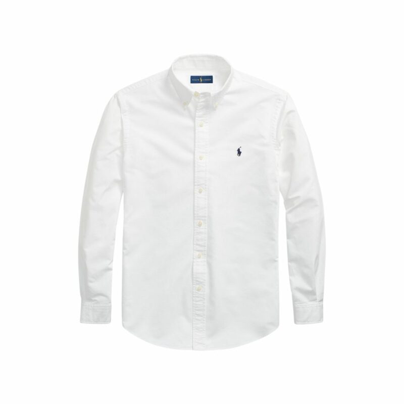 chemise Oxford ralph lauren blanc en coton pour homme