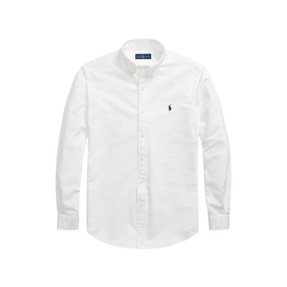 chemise Oxford ralph lauren blanc en coton pour homme