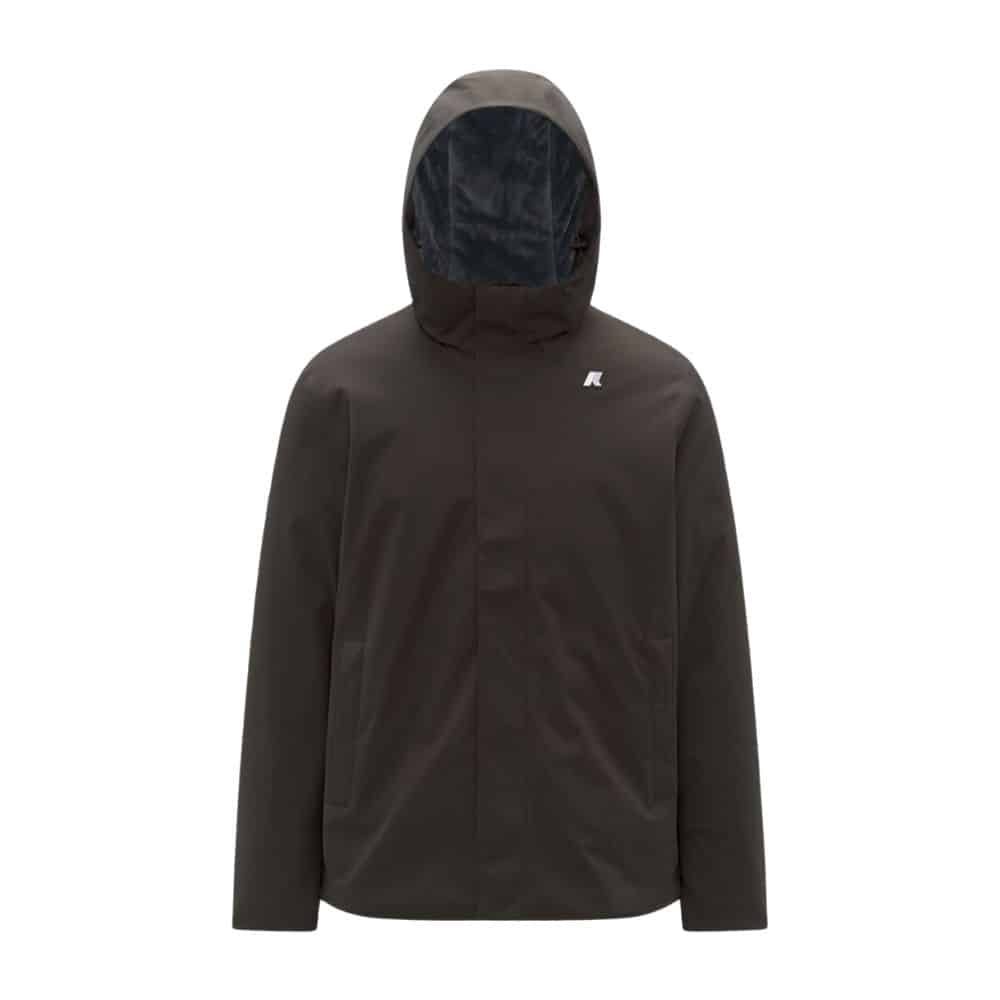 k-way blouson court jacko twill marmotta marron black olive chez sport aventure à Orange