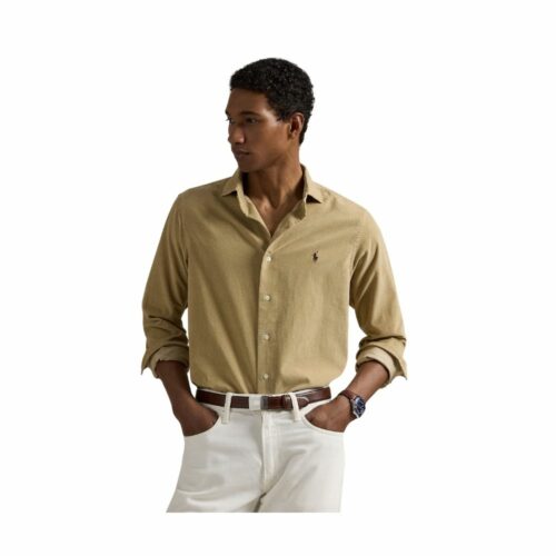 RALPH LAUREN Chemise velours beige