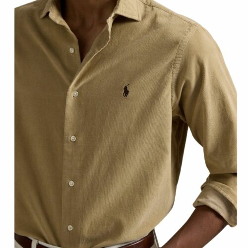 RALPH LAUREN Chemise velours beige