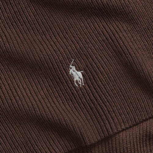 RALPH LAUREN écharpe en laine brown