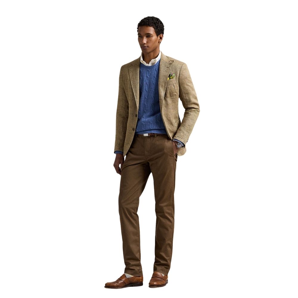 ralph lauren pantalon chino marron brown pour homme chez sport aventure à Orange