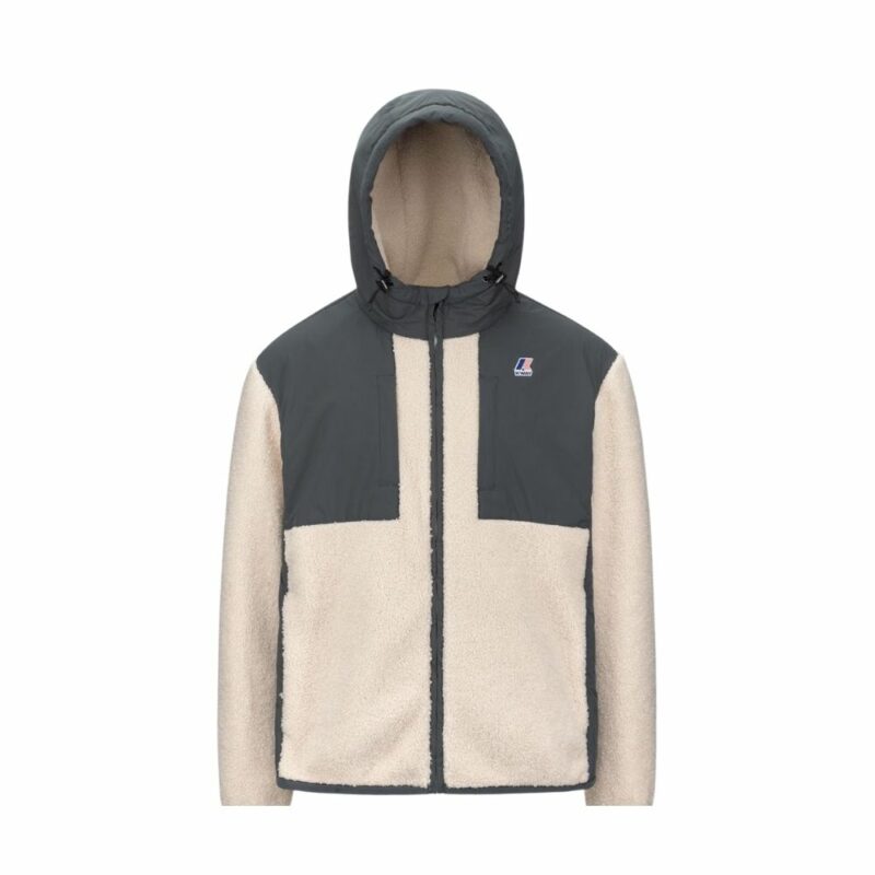polaire k-way samson grey a capuche chez sport aventure à Orange. sweat polaire k-way samson orsetto
