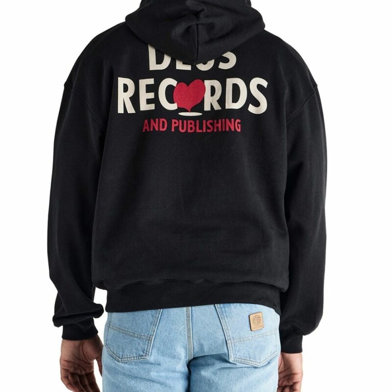 sweatshirt a capuche deus ex machina classic record black chez sport aventure à Orange