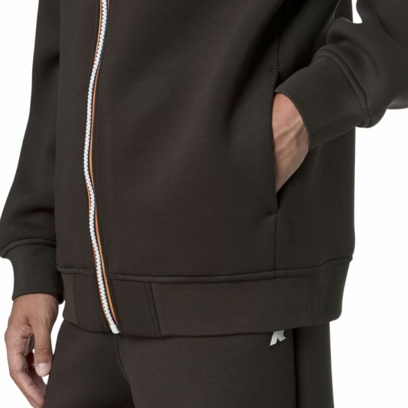 k-way sweat zippé a capuche rainer spacer brown chez sport aventure à Orange