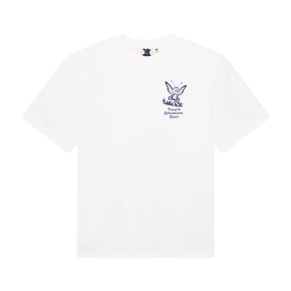 t-shirt Deus 24hr white en coton homme femme