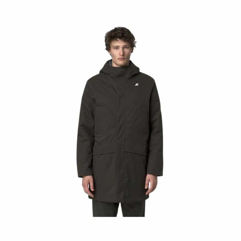 parka longue homme jarno k-way black olive marron chez sport aventure à Orange