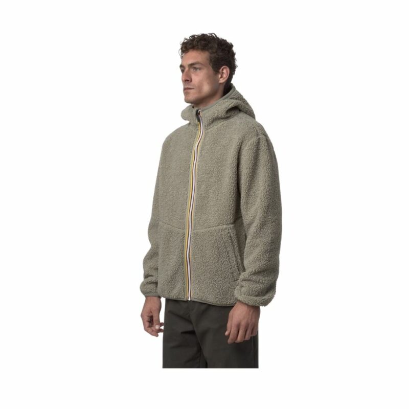 polaire k-way jack sherpa a capuche green réversible chez sport aventure à Orange