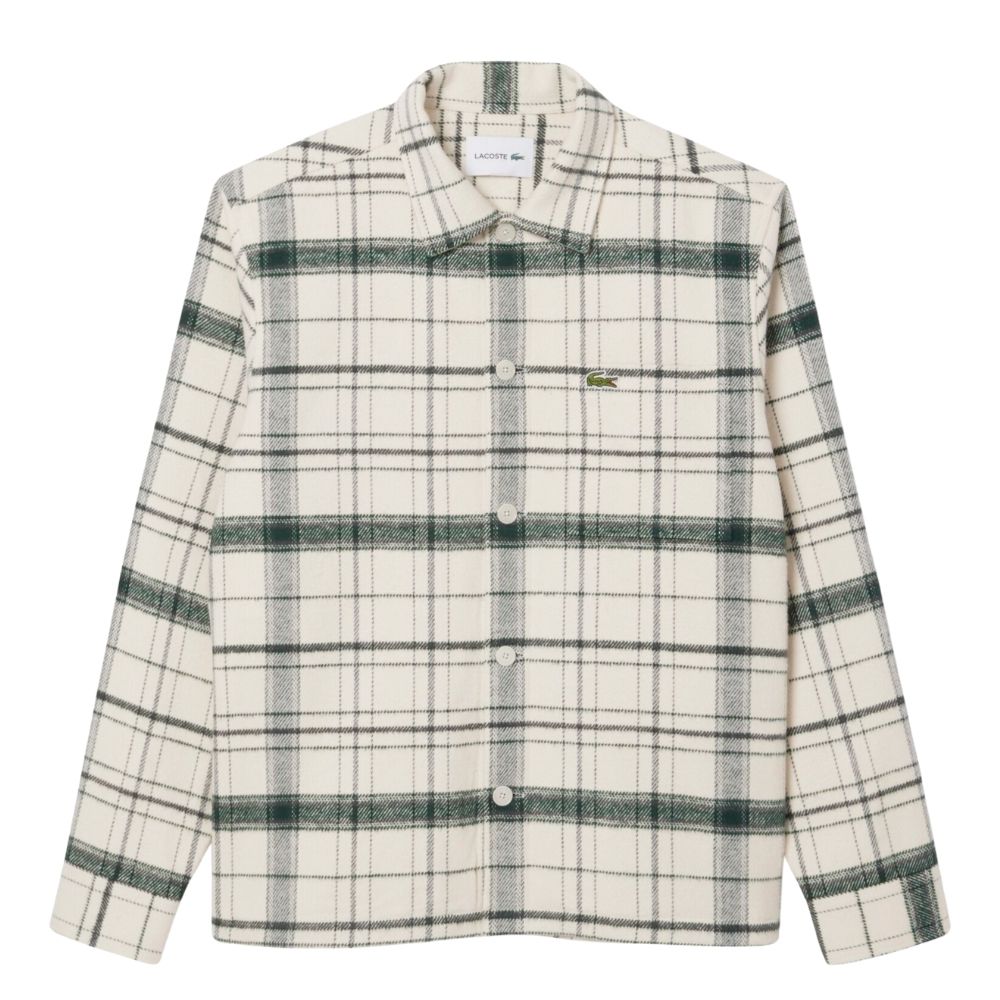 chemise a carreaux Lacoste en coton épaisse chez sport aventure à Orange